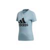 T Shirts Women's Blue Crew Neck Moderate Straight Fit DY7734