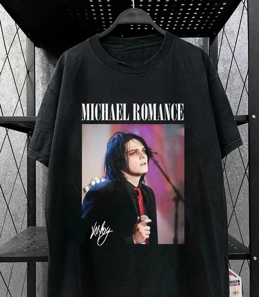 

MCR My Chemical Romance Michael Romance Signatured T-Shirt Unisex Fanmade Unisex T-Shirt XL