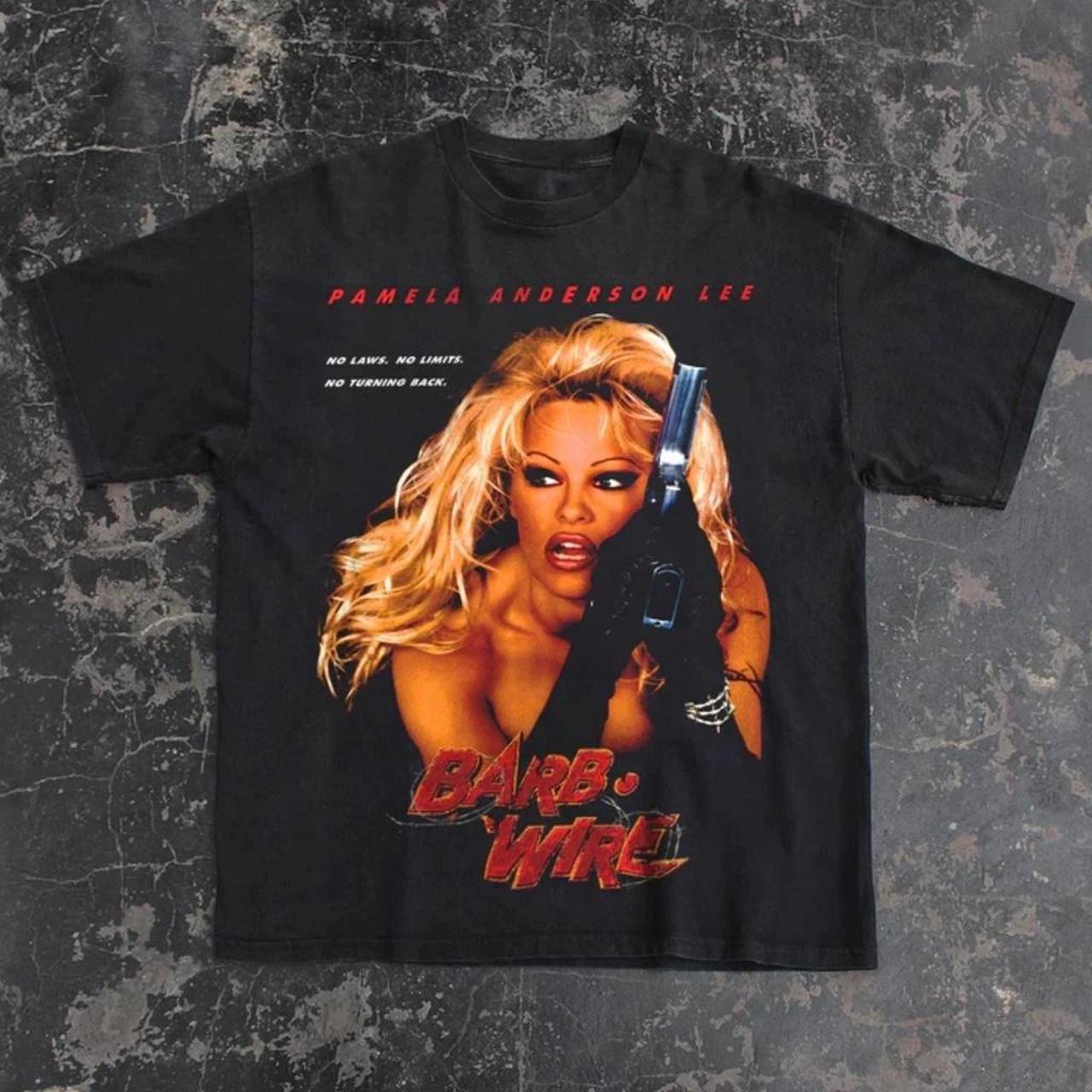 Pamela anderson barb wire movie promo tshirt, vintage movie tshirt 3XL