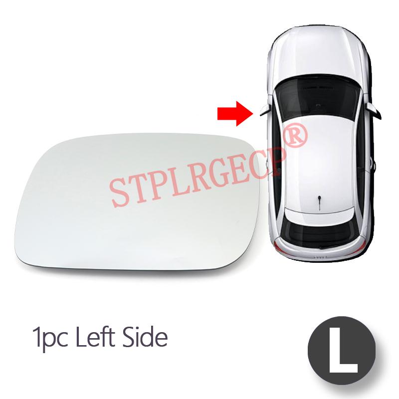 Passenger Driver Side Left or Right Door Side Heated Wing Mirror Glass Lens for Volkswagen Touareg 7L Pre-facelift 2002-2006