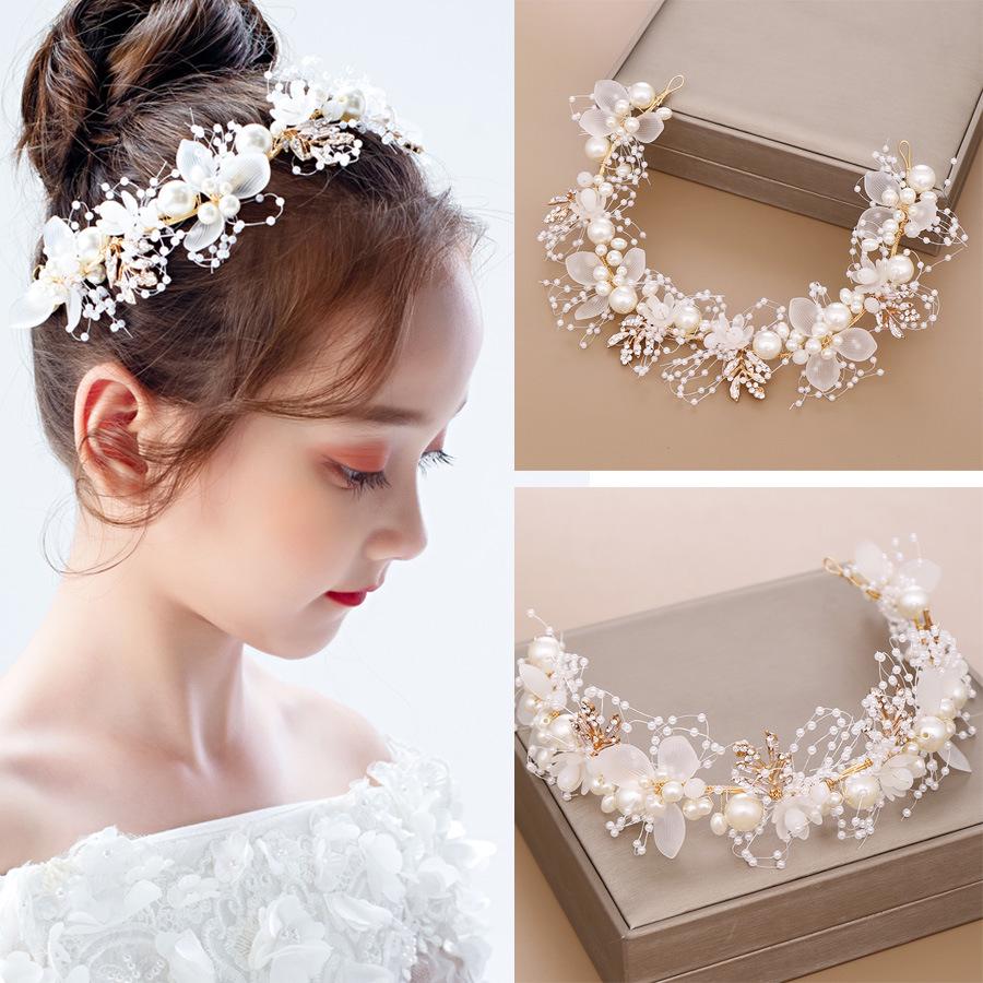 Korean Style Floral Wreath Headband for Girls - Forest Performance Crown Accessory