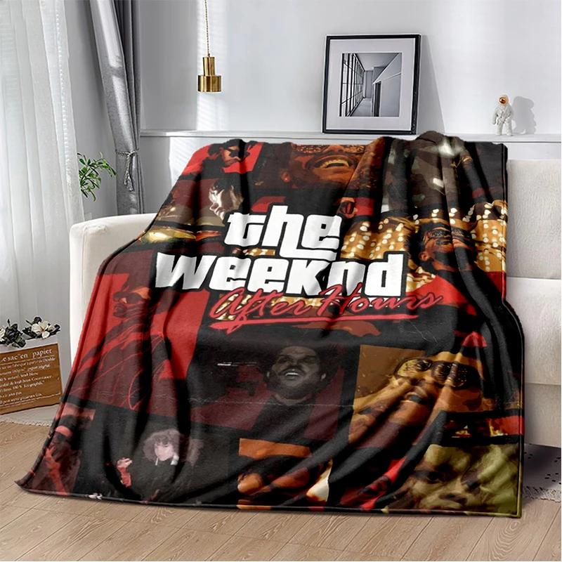 3D The Weeknd X.O R&B Singer Blanket,Soft Throw Blanket for Home Bedroom Bed Sofa Picnic Travel Office Cover Blanket Gift Kids