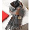 100 pure wool scarves for men and women, winter high-end new plaid scarves, gifts for couples