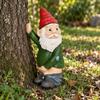 Resin Urinating Gnome Statue Garden Crafts Dwarf Sculpture White Bearded Old Man Sculpture