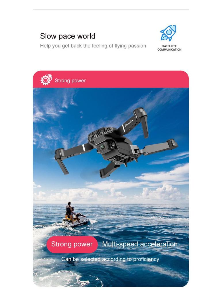 E88 Folding HD Dual Camera Quadcopter Drone for Aerial Photography