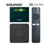 SOLOVOX Q5 Лимонний Android 10 Smart TV Live Box Allwinner H313 Чотири ядра 4K WiFi Bluetooth Голосове керування YouTube StalkerID Медіаплеєр