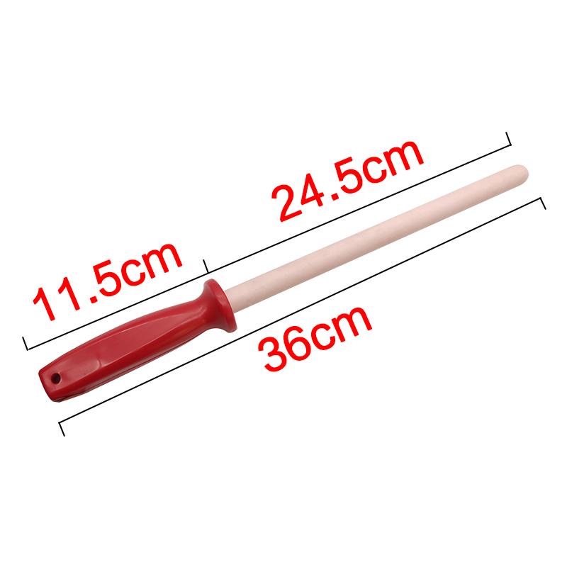 10'' Inch Professional Chef Honing Steel for Kitchen Knife Ceramic Material Knife Sharpener Rod Sharpening Stick Musat