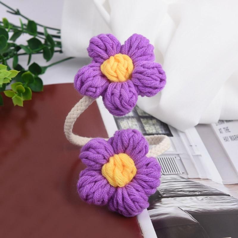 Curtain Tiebacks Decorative Curtain Holdbacks Retro Flower Curtain Buckles Clips Drapery Holdbacks Office Home Decors