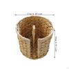 Woven Toilet Paper Basket Freestanding Roll Holder Handwoven Tissue