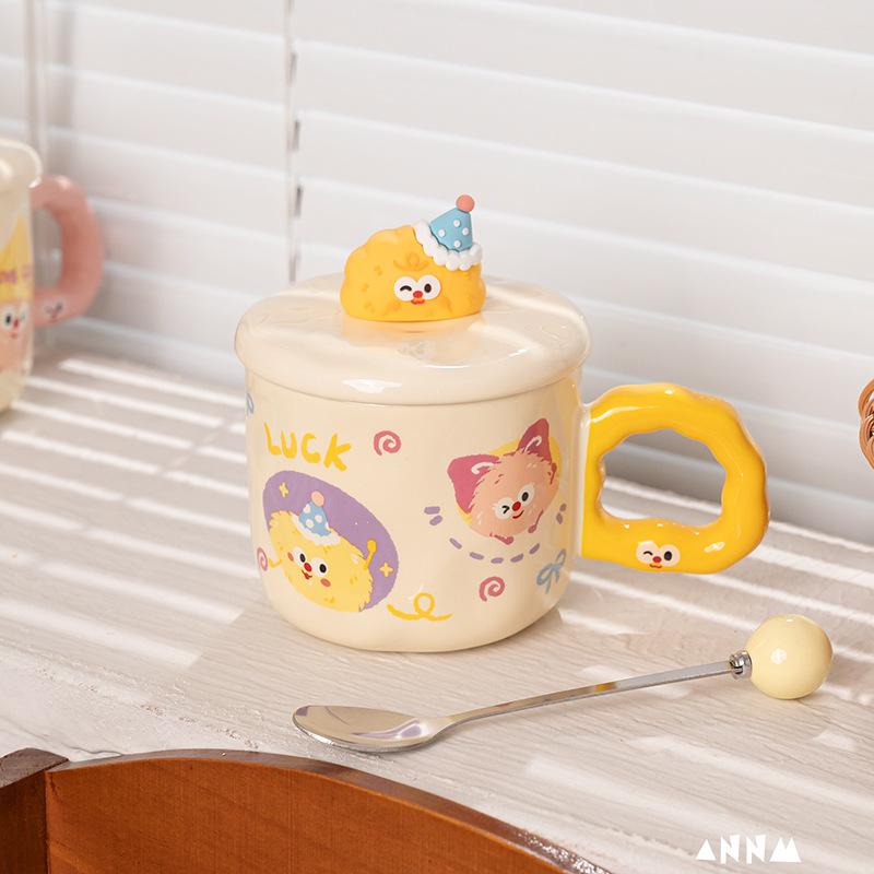 Creative Cartoon Water Cups Cute and Good Looking Children's Day Mugs Ceramic Cups Birthday Gifts Household Drinking Cups