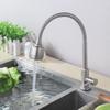 VEMUSE 304 Stainless Steel Single Cold Kitchen Sink Faucet