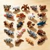 Fun Desktop Play Things 21PCS 3D Printed Articulated Animal Figurines Set, Mini Flexible Joints Figures, Toys Realistic Ornament, Fidget Stress Relief
