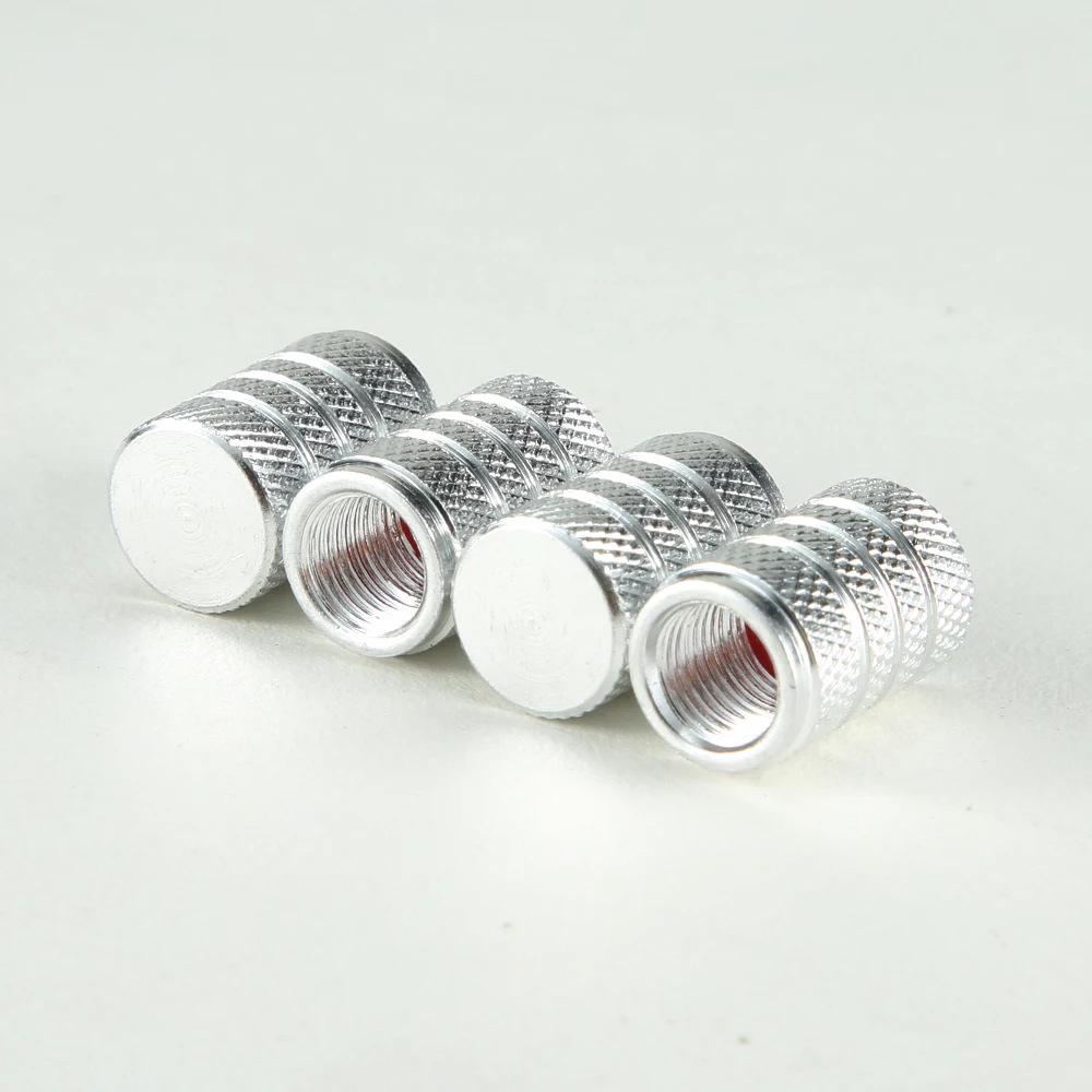 

Цветные рифленые колпачки клапанов шин из алюминиевого сплава, пылезащитные и универсальные, для седана серебряный