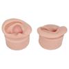 1 Pair Piercing Practice Ear Model Novice Soft Silicone Flexible Ear Model Props for Jewelry Display Medium Skin Color