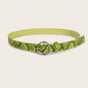 Summer Womens Fashion Belt With Animal Print And Alloy Closure For Office And Outings