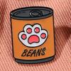 Cute Cat Canned Food Cartoon Brooch Cat Food Backpack Decoration Button Pins Badge