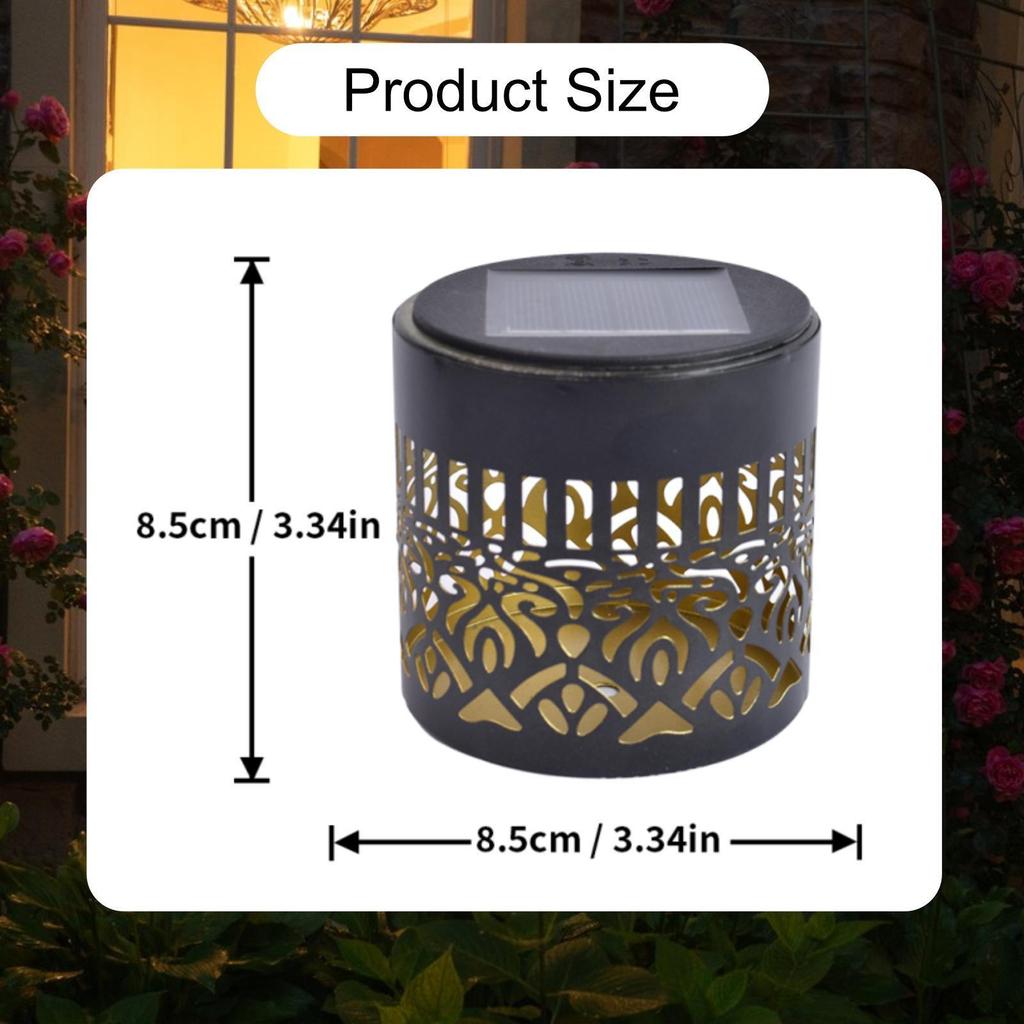 Decorative Solar Lights Outdoor Garden Fence Projector Lamp Powered Light for Post