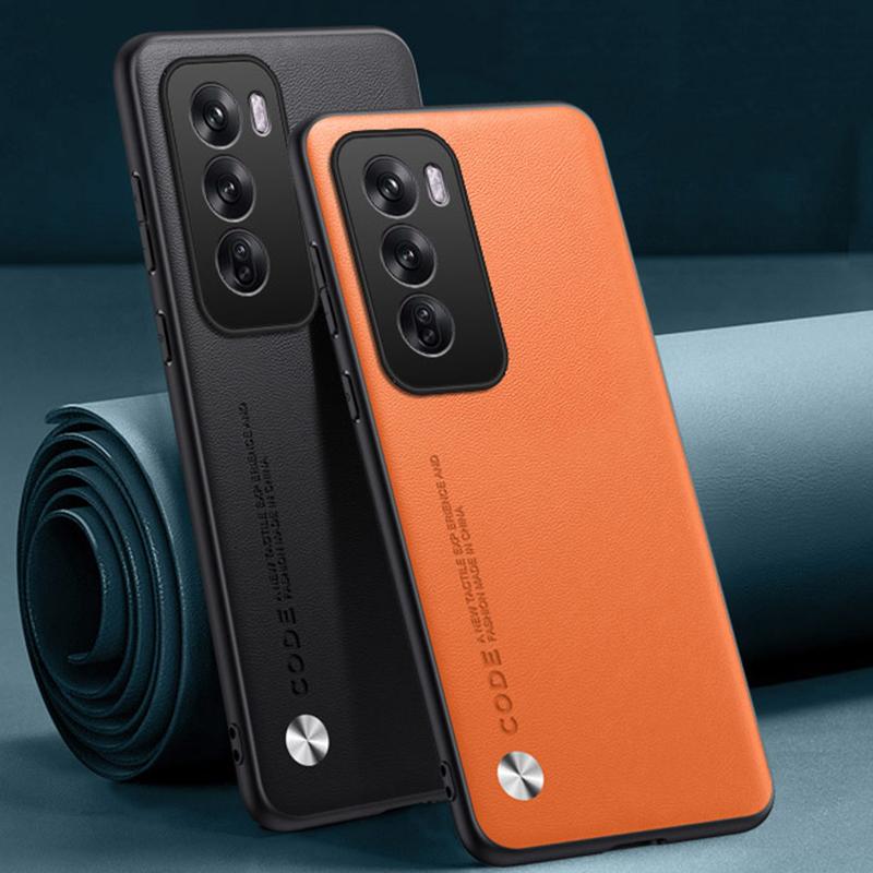 

Luxury PU Leather Case For OPPO Reno 12 Pro 5G 12Pro Back Cover Silicone Full Protection Phone Case For OPPO Reno 12 Reno12 Pro Reno 12 Pro 5G матовий чорний колір