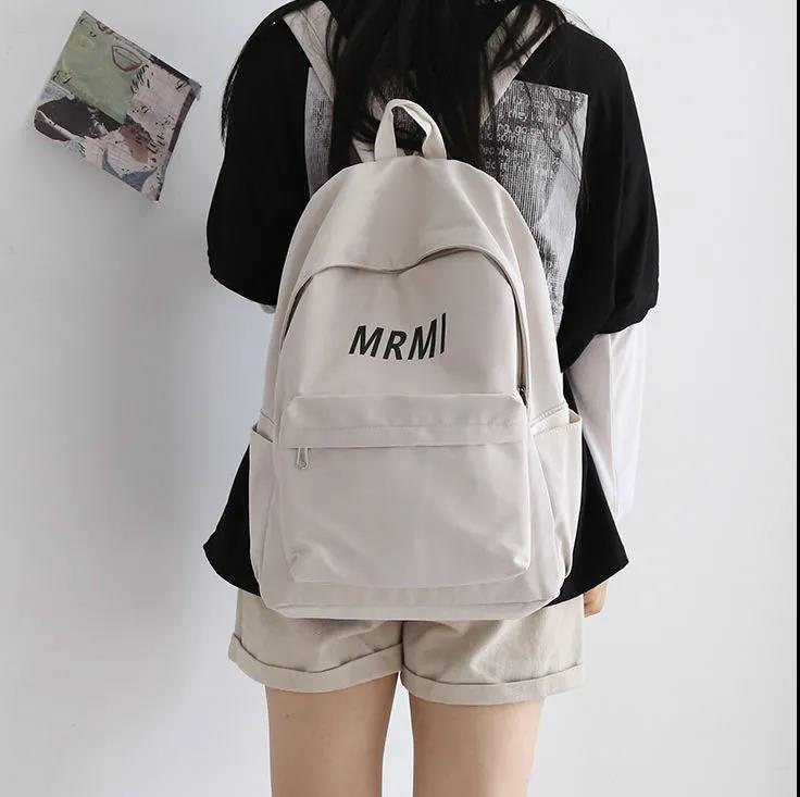 Backpack Aesthetic Nature Style Large Capacity School Bag for Elementary Middle High School Girls Korean Casual