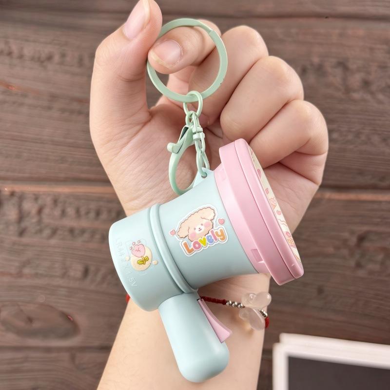 Mini Recorder Vocal Toys Keychain Voice Changer Loudspeaker Toy Bag Pendant Outdoor Megaphone Decompression Hanging Keyrings