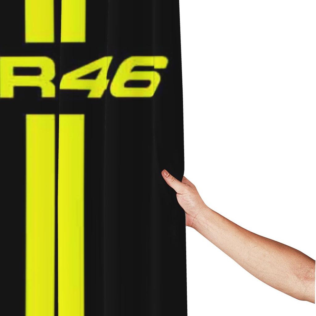 Moto-Gp Rossi-Moto da Corsa Motocross Vr 46 Tenda da Doccia Bagno Poliestere Impermeabile Tende da Bagno con Ganci