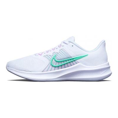Downshifter 11 White Signal Green Women Sneakers Purple CW3413-101