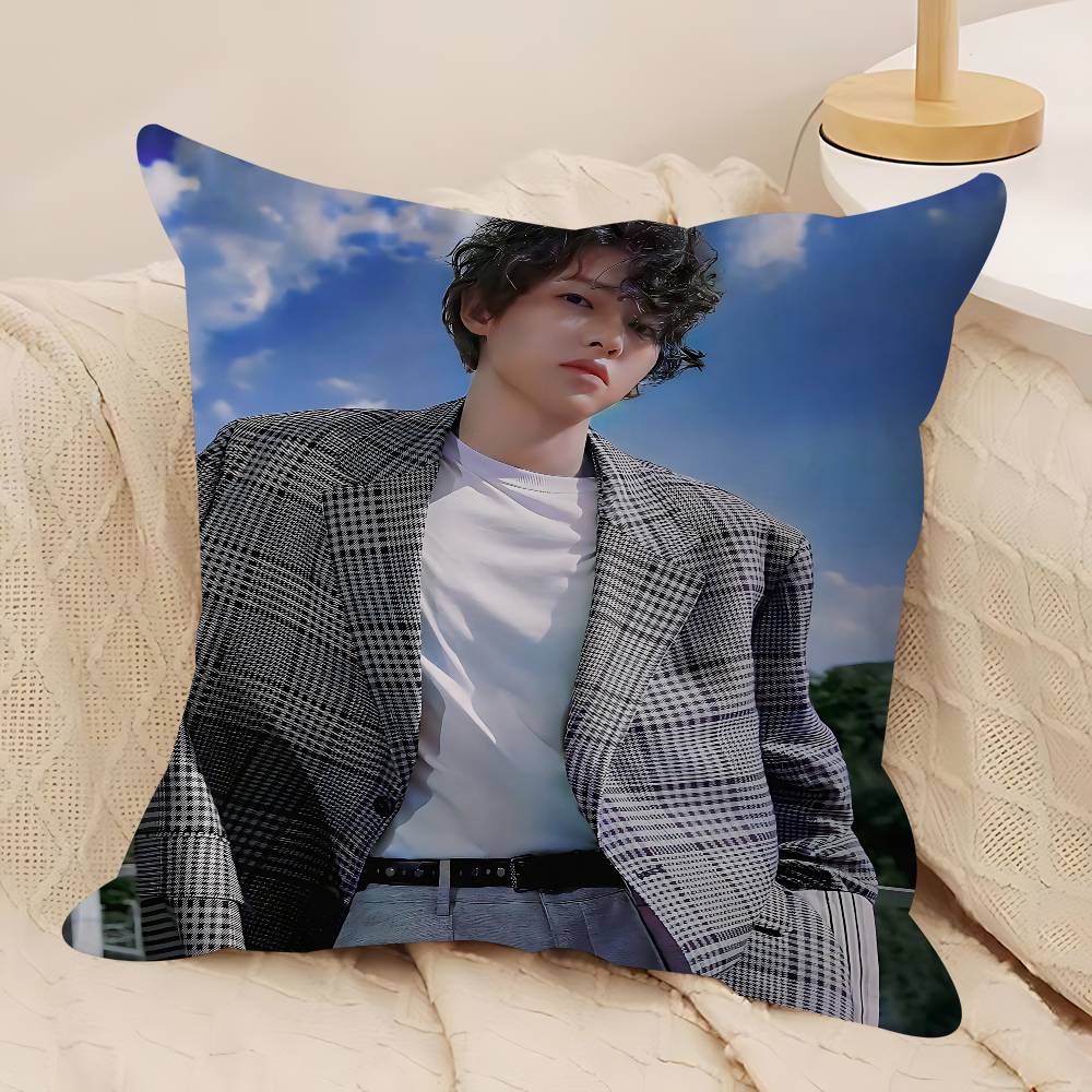 J-Joong-ki Song Kissenbezug Auto Dekokissenbezug Für Sofa Auto Weihnachtsgeschenk 40x40cm 45x45cm
