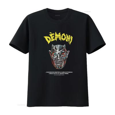 DEMONI SHIRT Dämonen Farbversion Dario Argento Lamberto Bava Italo-Horror Auf Bestellung gefertigt Vintage Gewaschene Designerkleidung