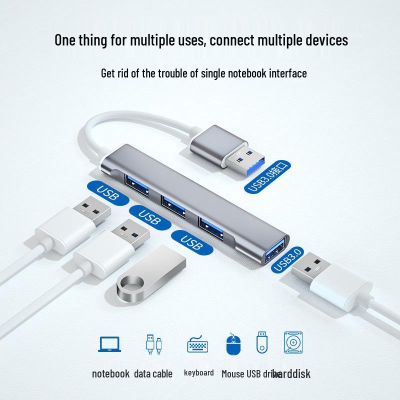 USB 3.0 High-Speed Multifunctional Type-C Dock - 4-Port Laptop Expander