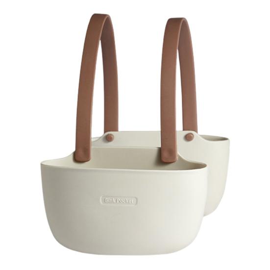 Kitchen Sink Holder Hanging Drain Basket Large Capacity Easy to Install Multipurpose Soap Sponge Holder Kitchen Accessories