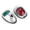1Pair Professional 12V LED Marine Navigation Light PC Boat Navigation Light Red Port Lamp For Bass Boats