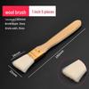 Wool-Latex Paint Brush with Wooden Handle, Soft Non-Shedding Bristles, Ideal for Wall Cleaning and Painting