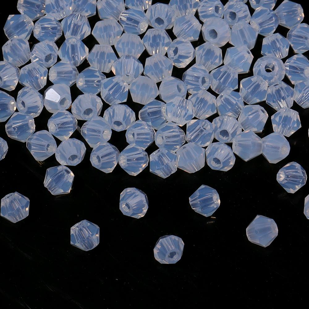 200pcs/lot 4mm Colorful Glass Crystal Beads Bicone Beads Loose Spacer Beads For Jewelry Making DIY Bracelet Necklace Accessories