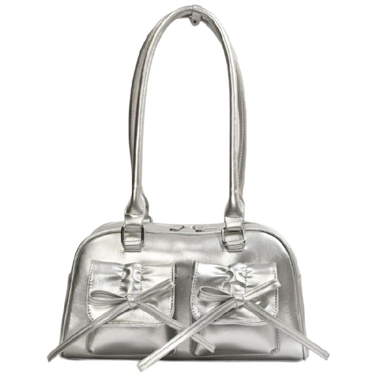 Shoulder Bags for Girl Women Solid Color Handbag Underarm Bag