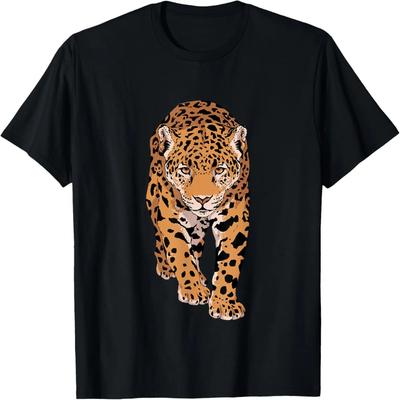 Luipaard dierenmotief, kinderboerderij, dieren, luipaard T-shirt