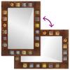 Bathroom Mirror Walnut 50 x 70 x 2.5 cm Solid Mango Wood