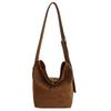 Large capacity tote bag women's 2025 new commuter women's bag high-end retro shoulder bag crossbody bucket bag