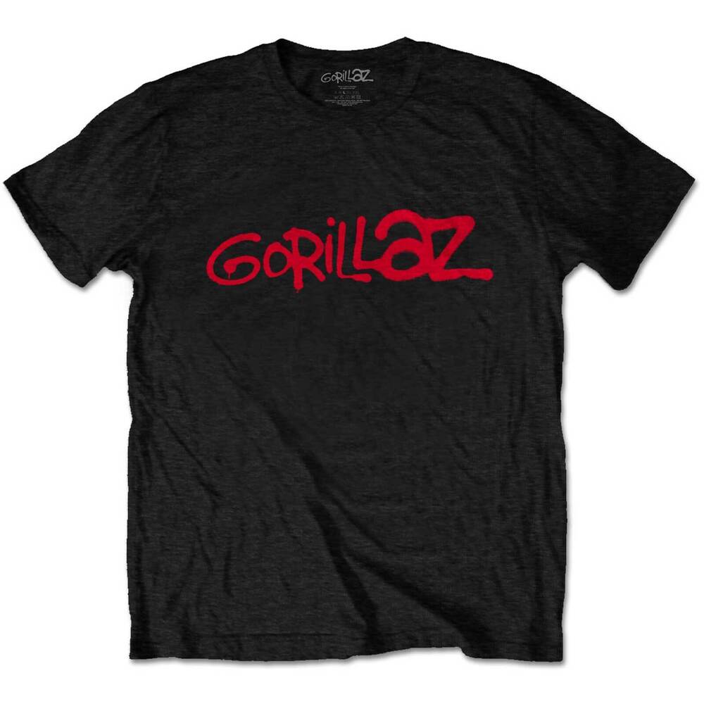 

Черная футболка унисекс с логотипом Gorillaz