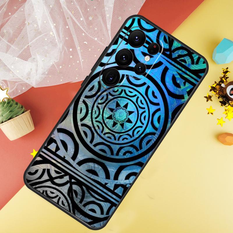 Maori Samoan Polynesian Tribal Phone Case For Samsung Galaxy S25 FE S23 S21 S20 S22 S24 Ultra S9 S10 Plus Cover Coque