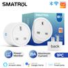20a Tuya Smart Wifi Plug Uk Wireless Control Socket Outlet With Energy Monitering Timer Function Works With Alexa Google Home