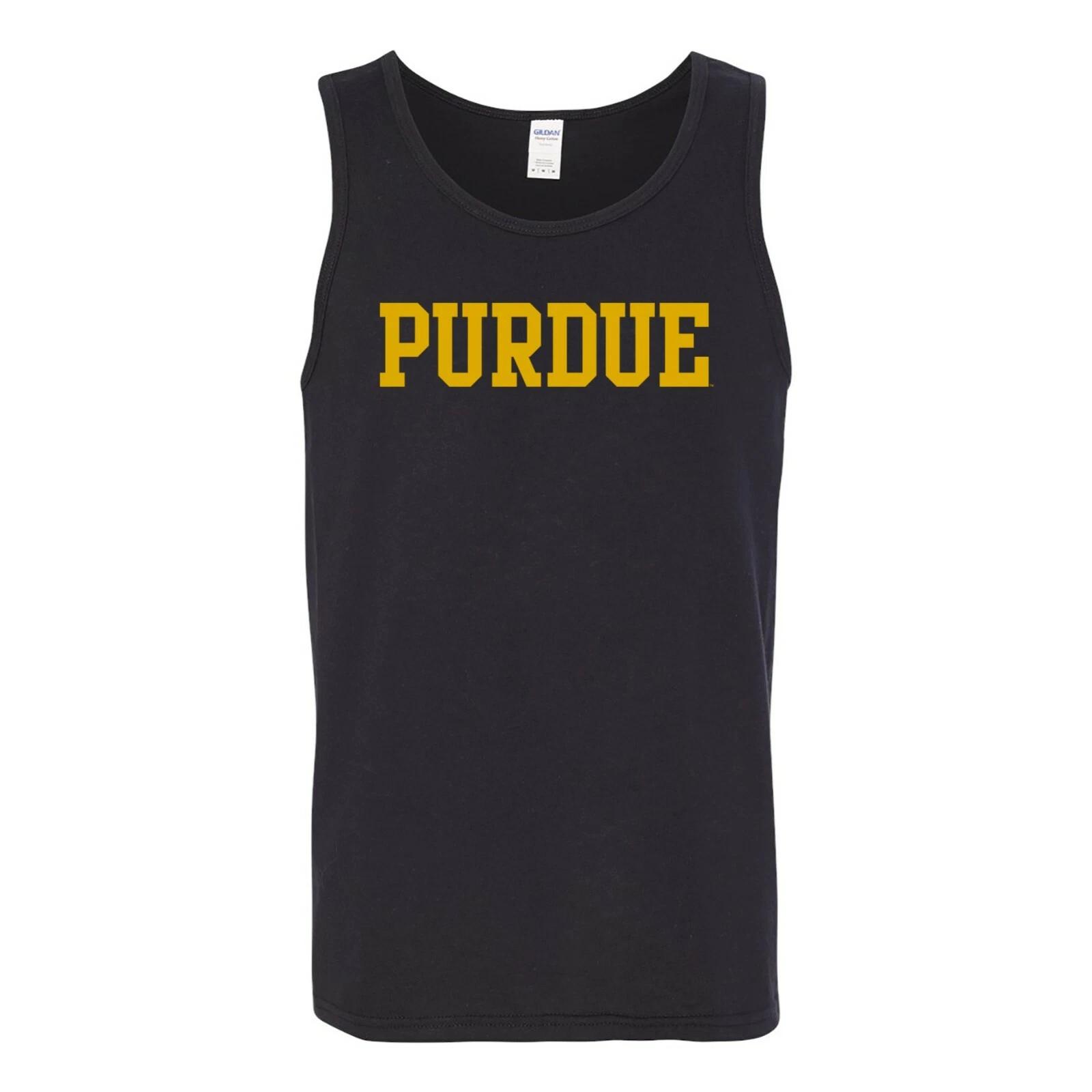 Purdue Boilermakers Basic Block Tank Top - Black S