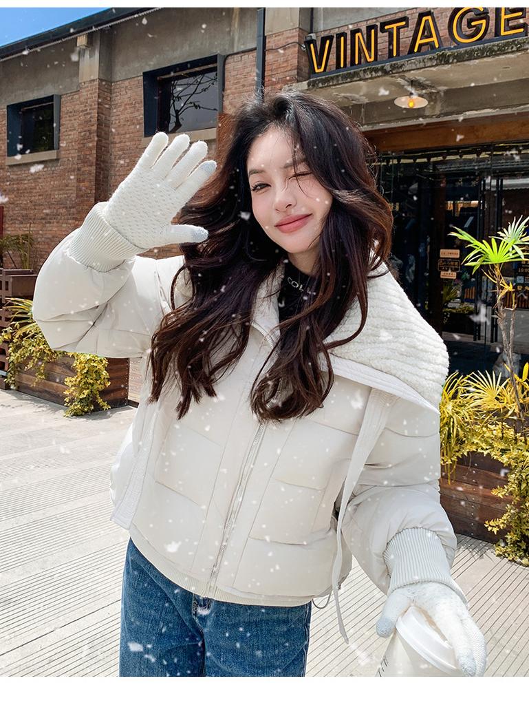 Women's Winter Thick Warm Down Jacket with Large Lapel