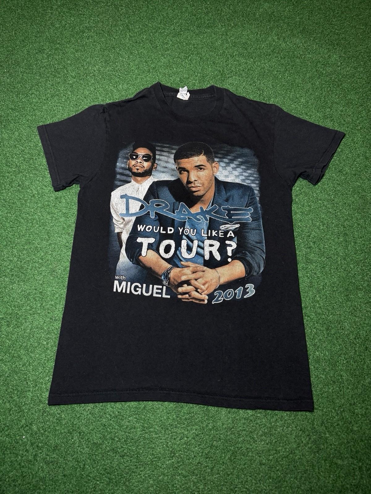 Drake Miguel Rap Tee Y2K Tour Hip Hop Small Graphic T Shirt Unisex T-Shirt L