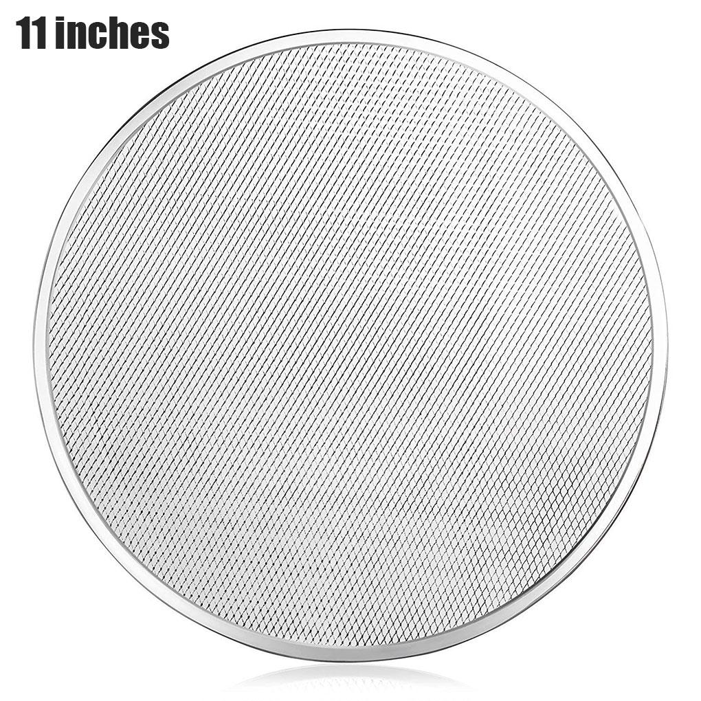 Durable Round Mesh Pizza Screen Baking Thin Crust Tray Mesh Aluminum Wire Pan Pizza Kitchen Baking Tool