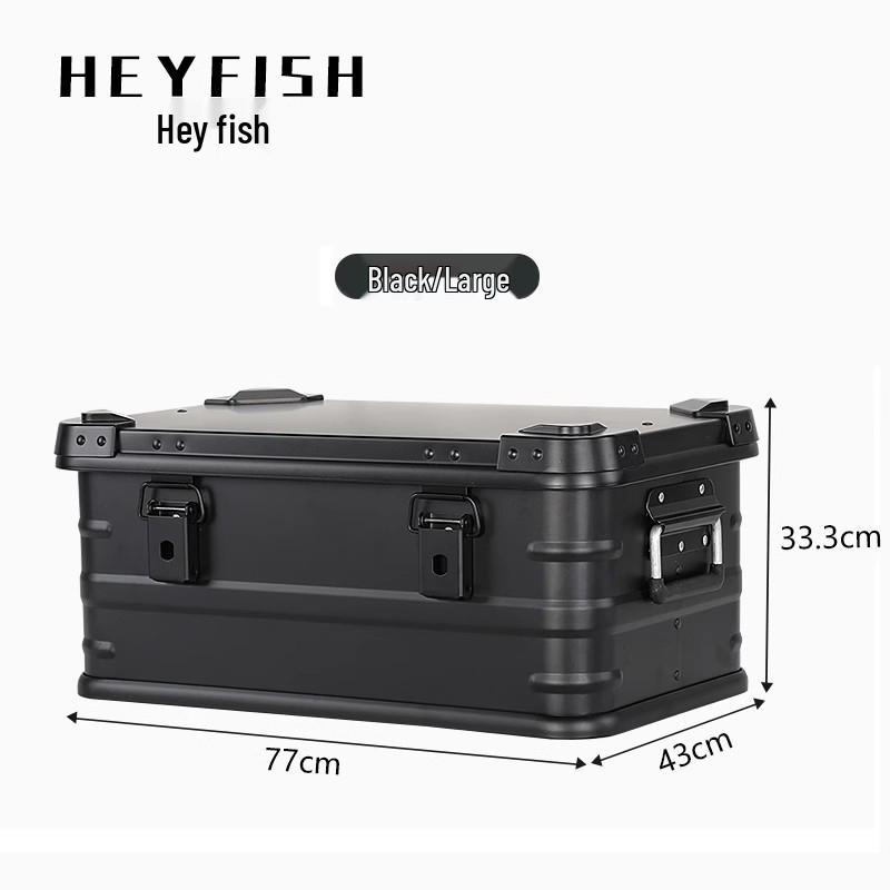 Aluminum Alloy Large Capacity Roof-Mount Camping Storage Box with Lock