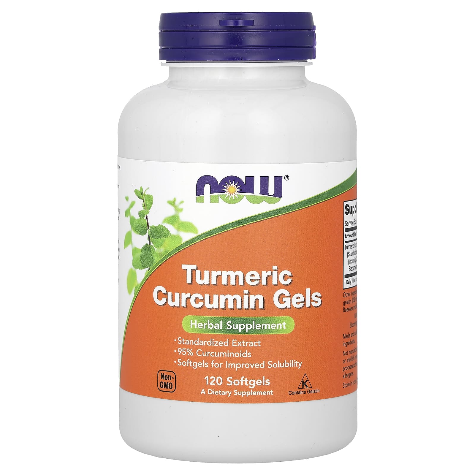 

NOW Foods, Turmeric Curcumin Gel, 120 Softgels