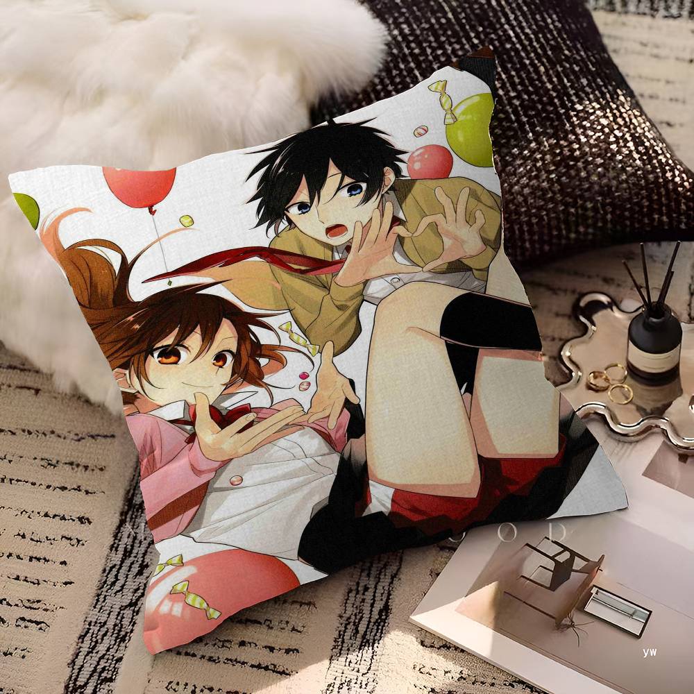 Anime Figure Horimiya Maple Design Cushion Cover Happy Autumn Harvest decor Holiday Decorati Pillow Cover