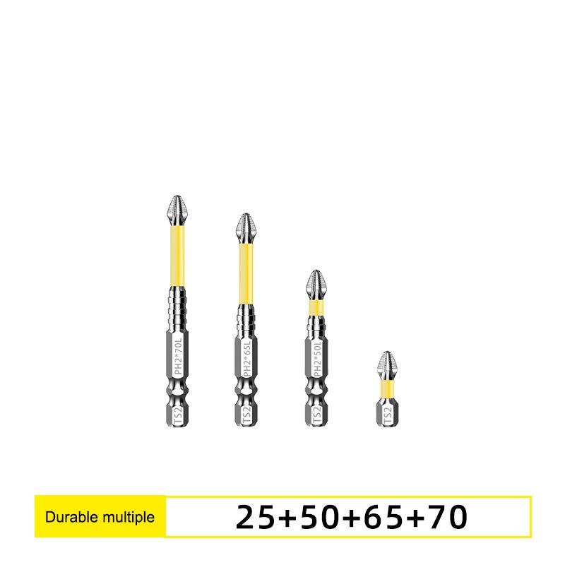 

Non-Slip Impact Drill Bit 25/50/65/70/90/150mm Magnetic Screwdriver Bit Set 1/4 Inch Hexagonal Shank For Electric Drill