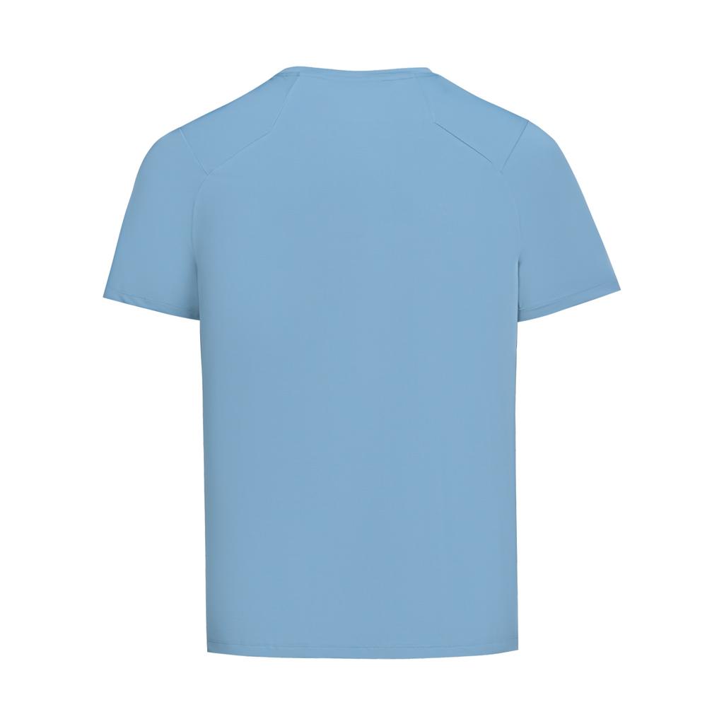 Under Armour Outdoor Knitted Training Breathable Solid Color Simple Versatile Fitness Short Sleeve T-Shirt Men tops Ether-Blue 6014376-452