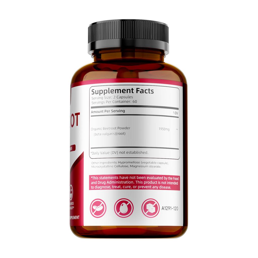 Concentrated Beet Root Extract, Nourishes the Body's Internal Circulation, Maintains Physical Health and Vitality, Nutritional Supplement.